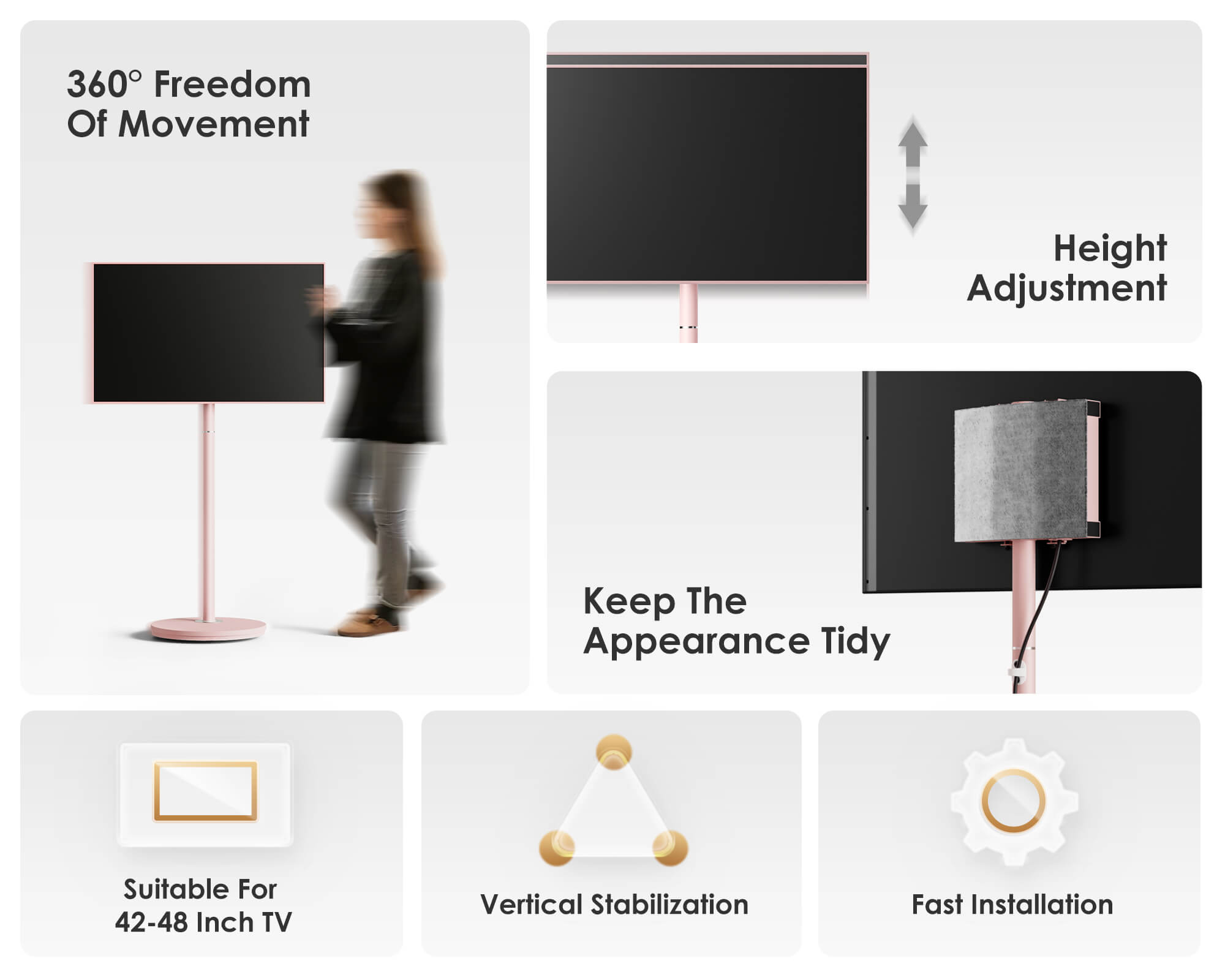 Master V2 FT48 Floor TV Stand
