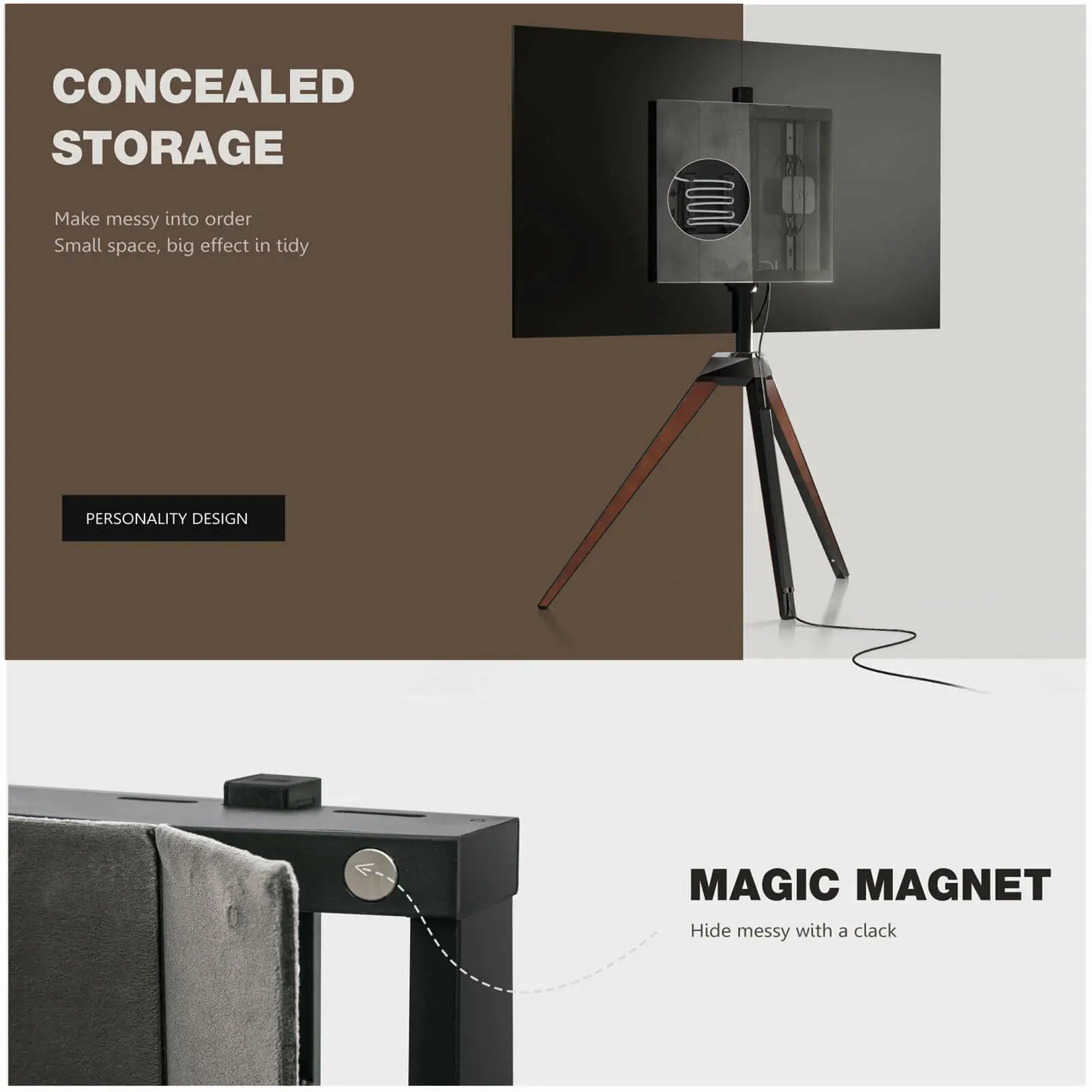 wooden easel tv stand