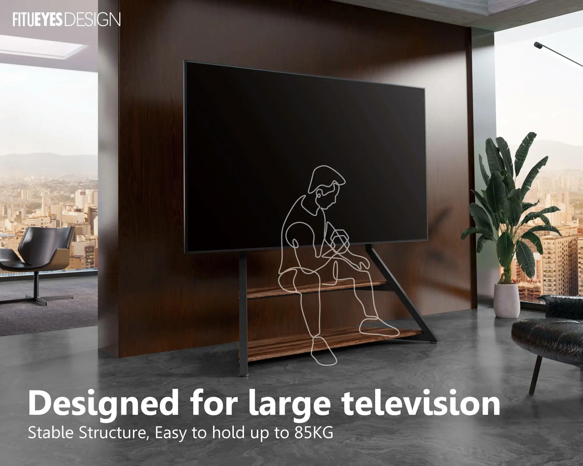 Eiffel FT100 Floor TV Stand