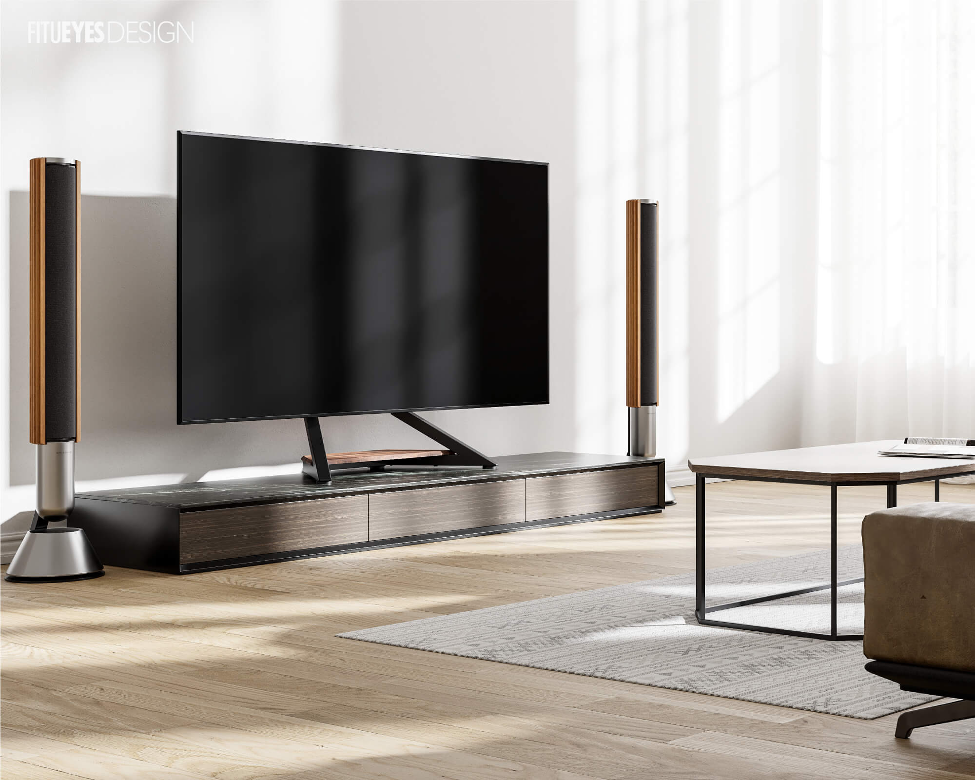 floor-tv-stand-eiffel-series-tabletop