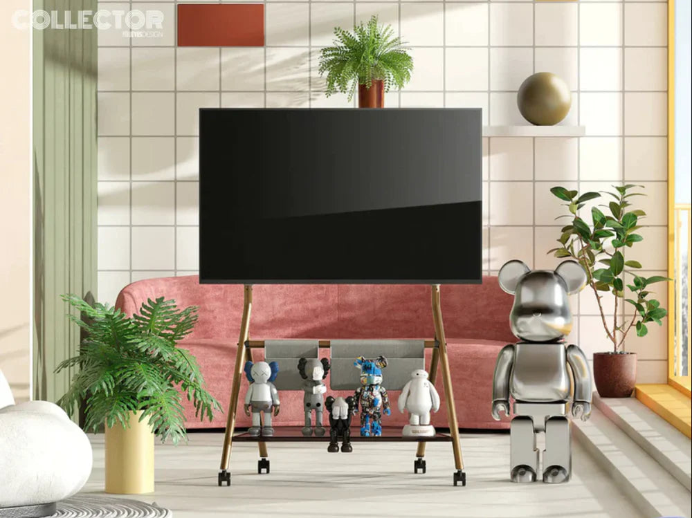 FITUEYES mobile TV mount: You can move to the TV position at Will