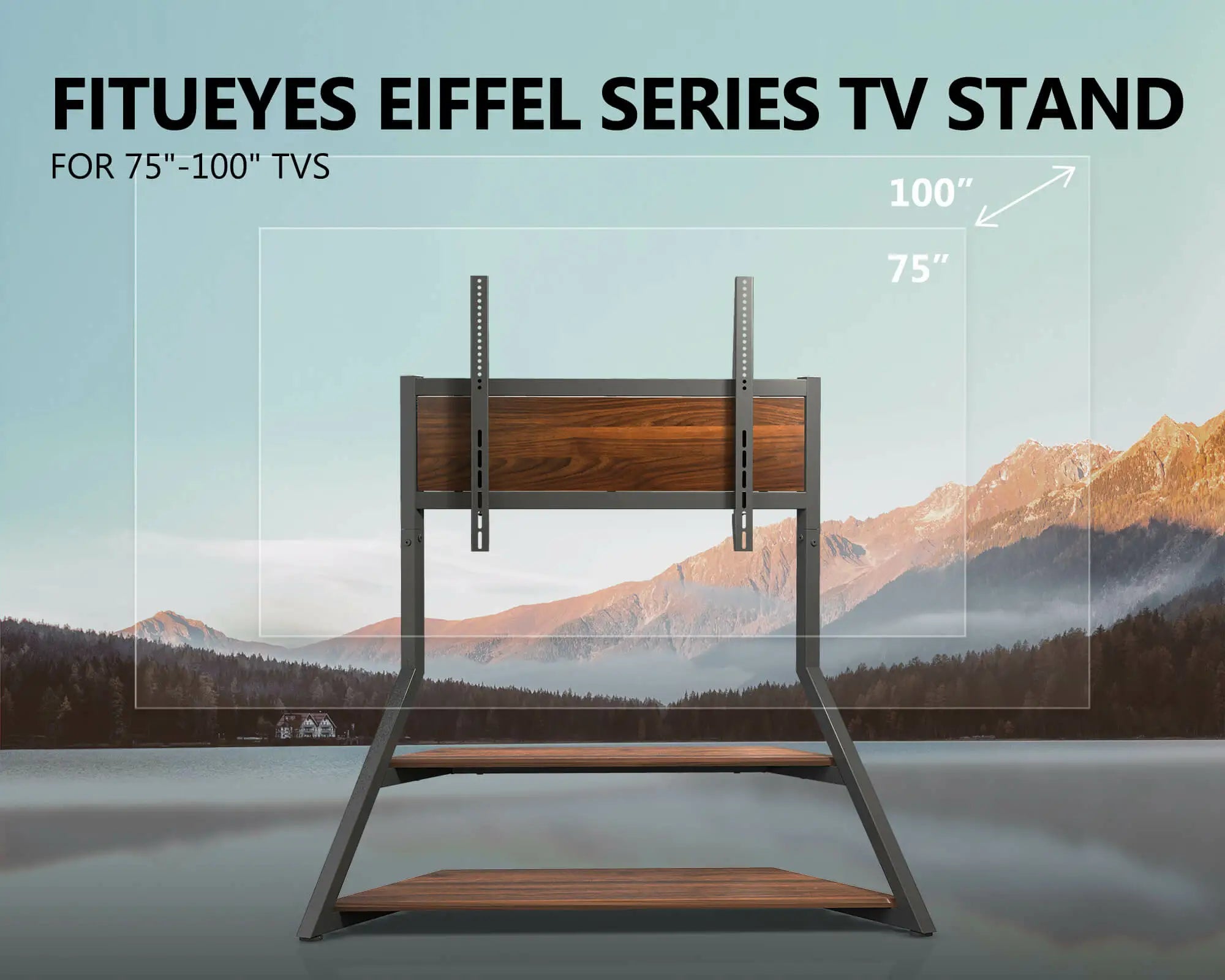 Eiffel Series ™ Floor TV Stand | For 75-100 Inch