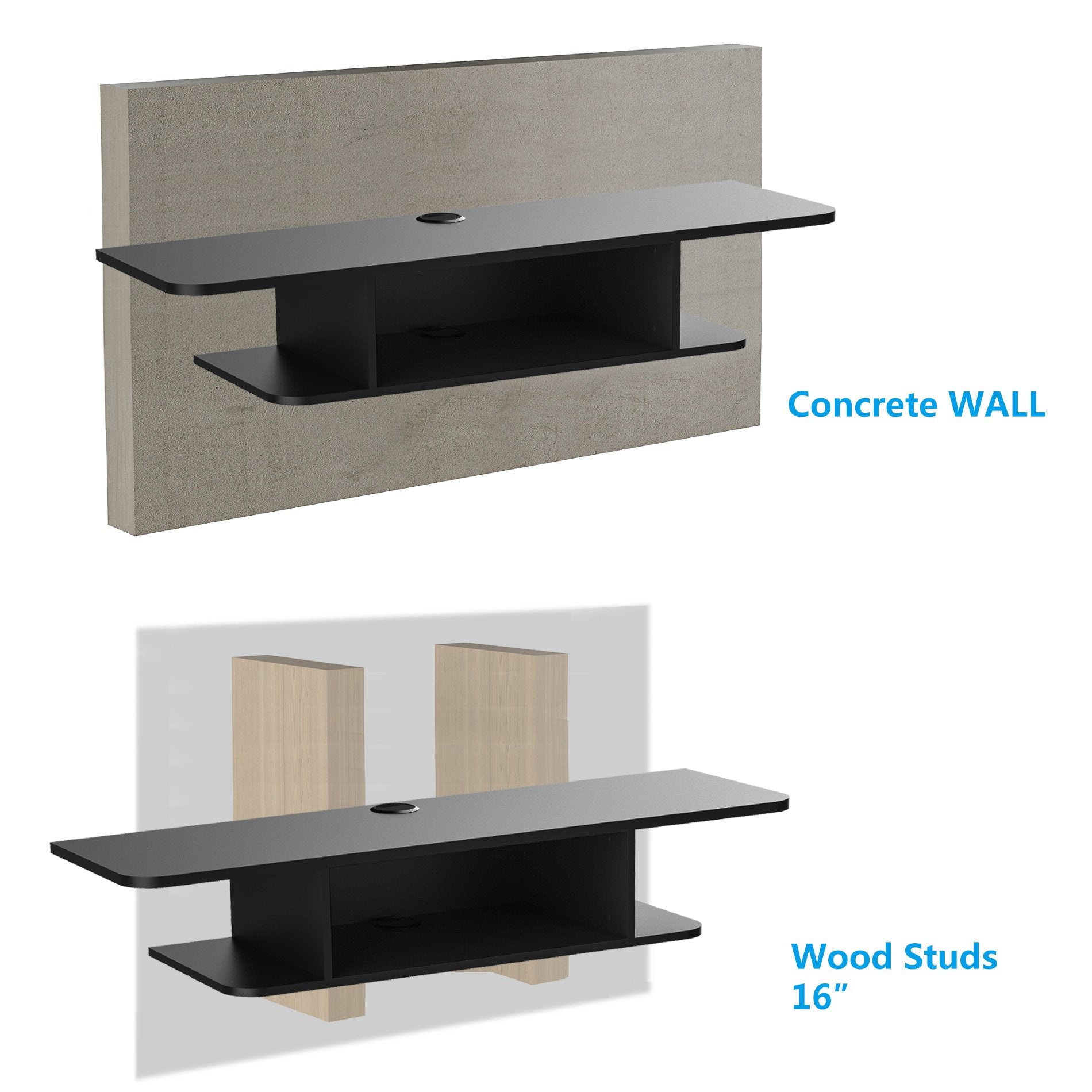 Floating TV Stand Component Shelf 43 inch - FITUEYES-CA