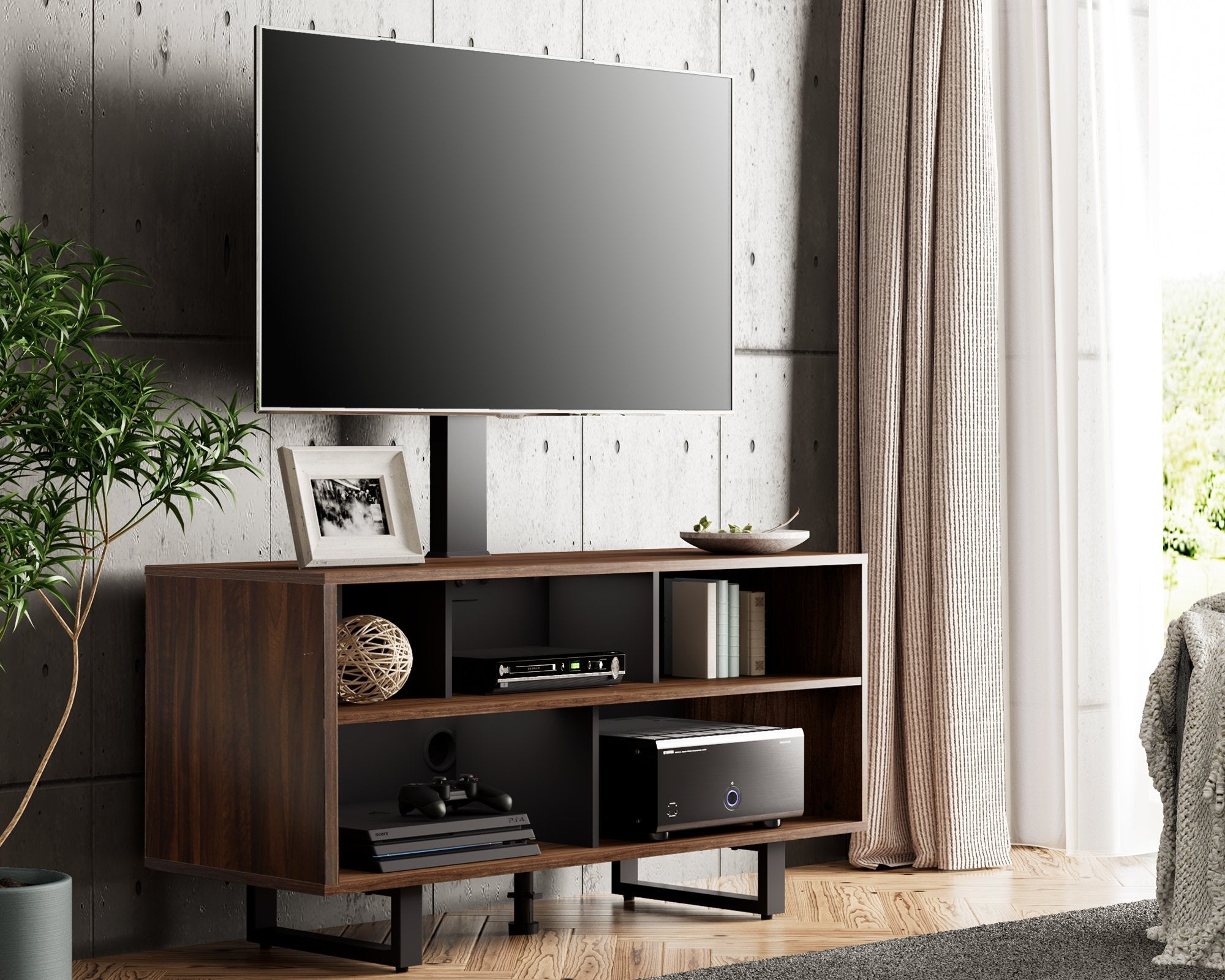 Floor TV Stand with Mount W Series 32-70 Inch - FITUEYES-CA